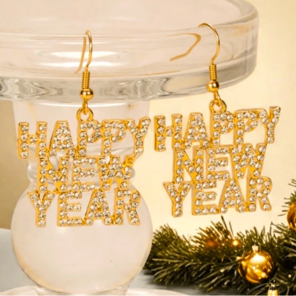 Happy New Year Earrings